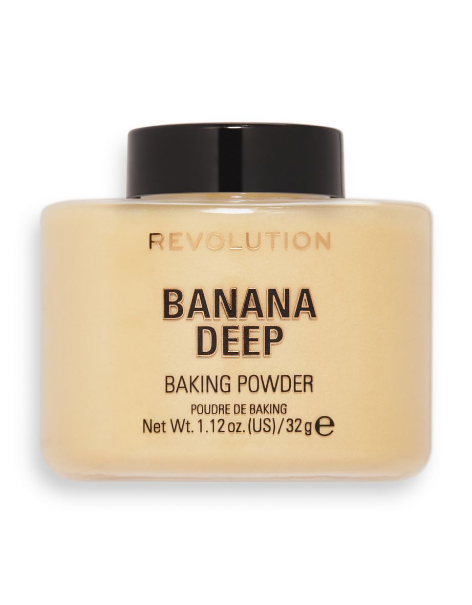 Makeup Revolution Luxury Banana Powder Loose Powder Make up for Medium Skin  Tones, Brightening Make Up Powder Foundation, Baking Powder for Balancing  Skin Tone, Makeup Powder for Banishing Shine 