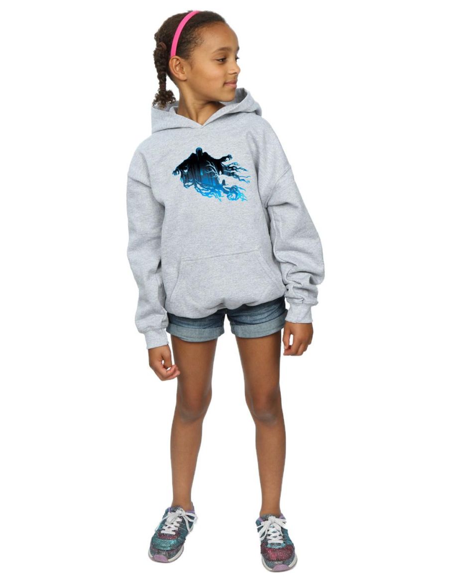 Harry Potter Girls Dementor Silhouette Hoodie - Sports Grey - 3
