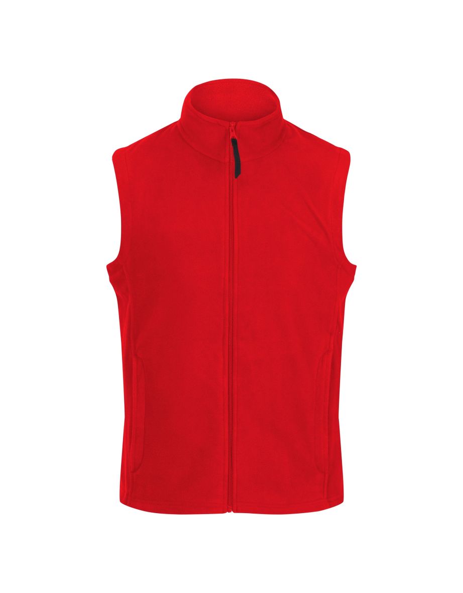Regatta Mens Micro Fleece Bodywarmer / Gilet - Classic Red