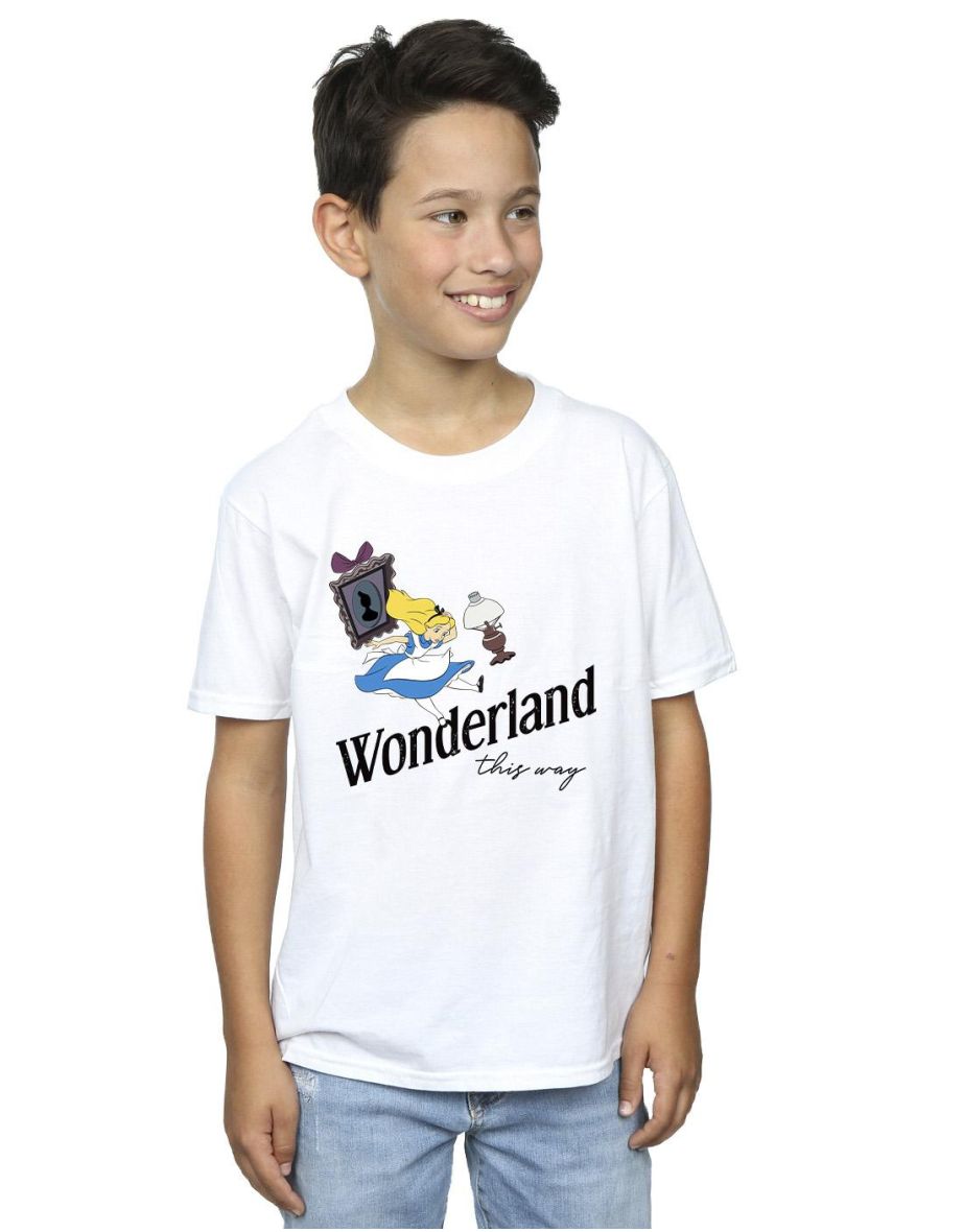 Disney Boys Alice In Wonderland This Way T-Shirt