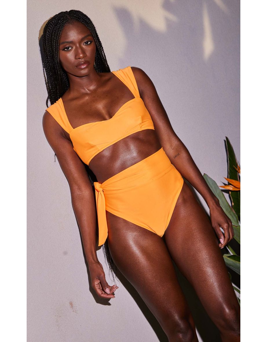 HALO Salinas Bikini Top in Orange