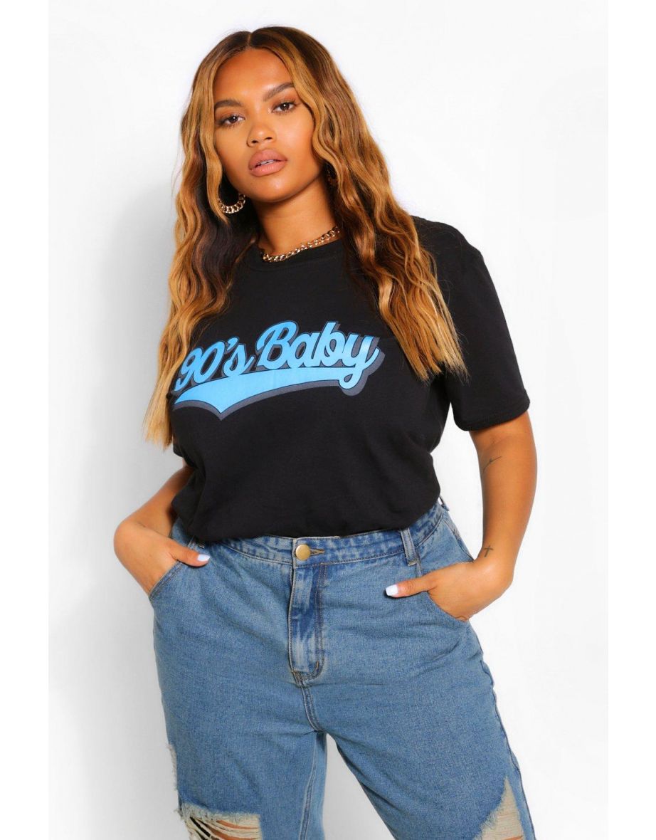 Plus 90's Baby T-Shirt - black