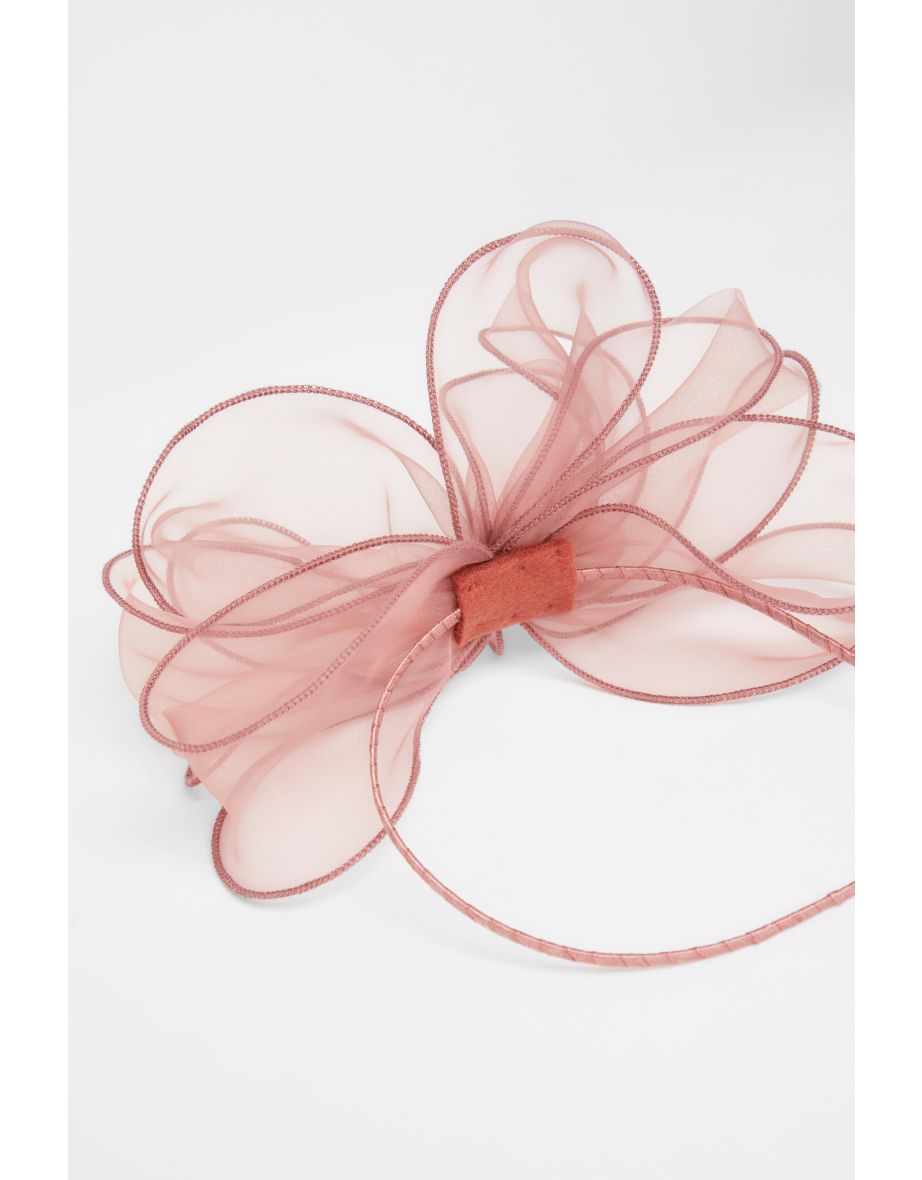 Peach Loop Headband Fascinator - 1