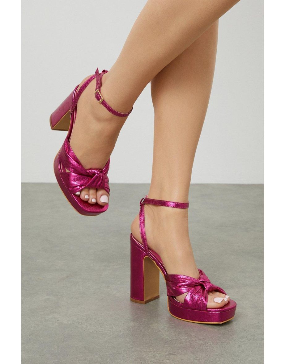 Buy Dorothy Perkins Saphire Diamante Heel Sandals In Pink | 6thStreet Qatar