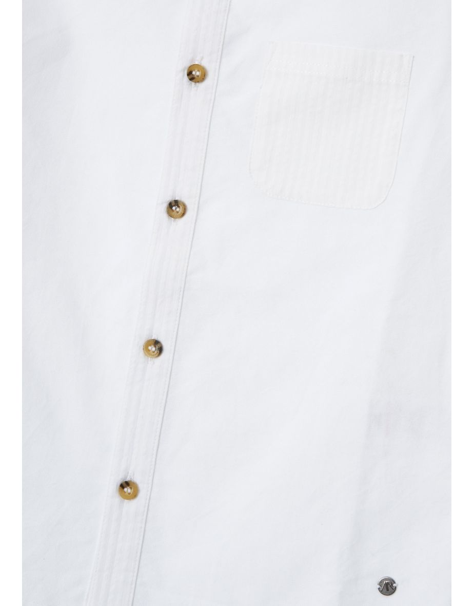 Chase White Textured Block Shirt - 6