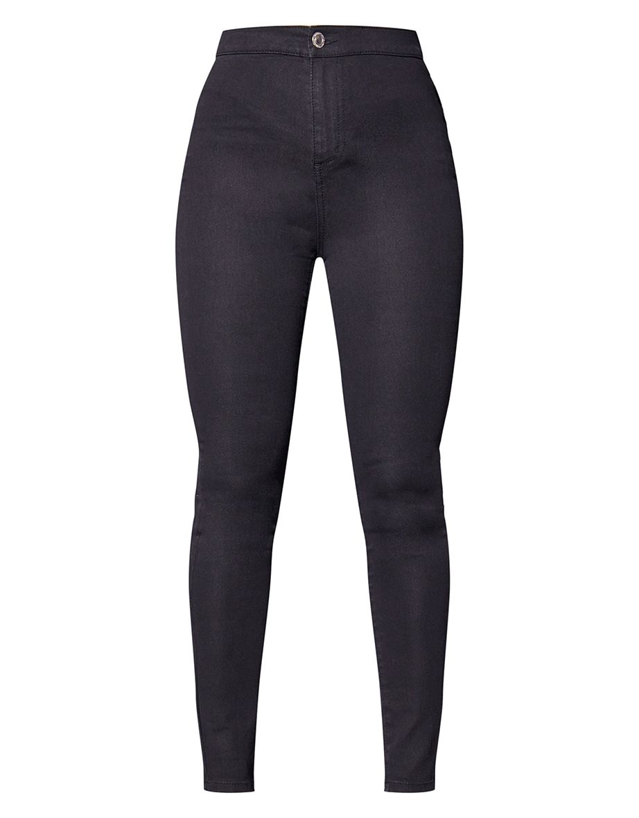 Recycled Black Basic Disco Fit Skinny Jeans - 4