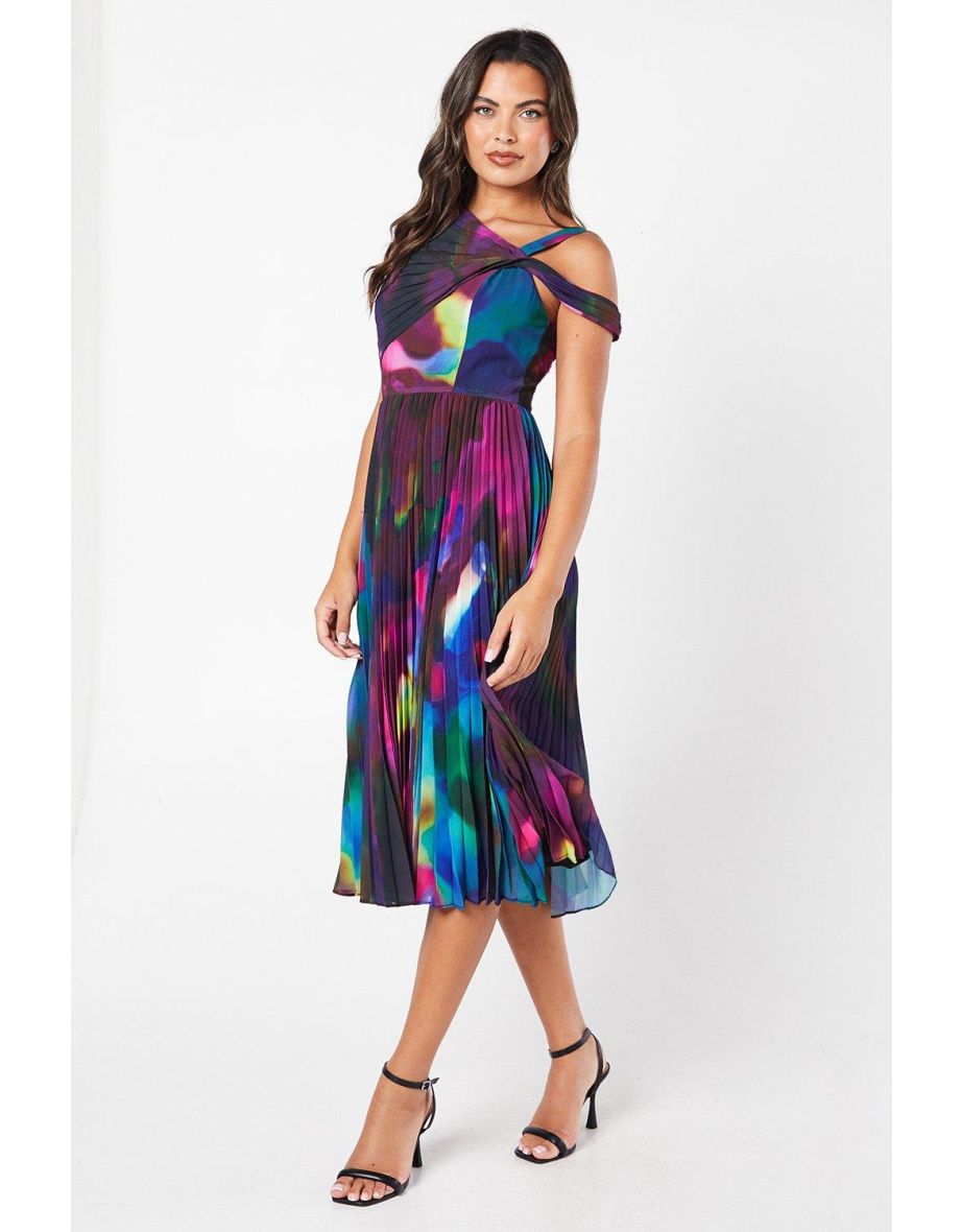 Oasis twist neck midi dress best sale