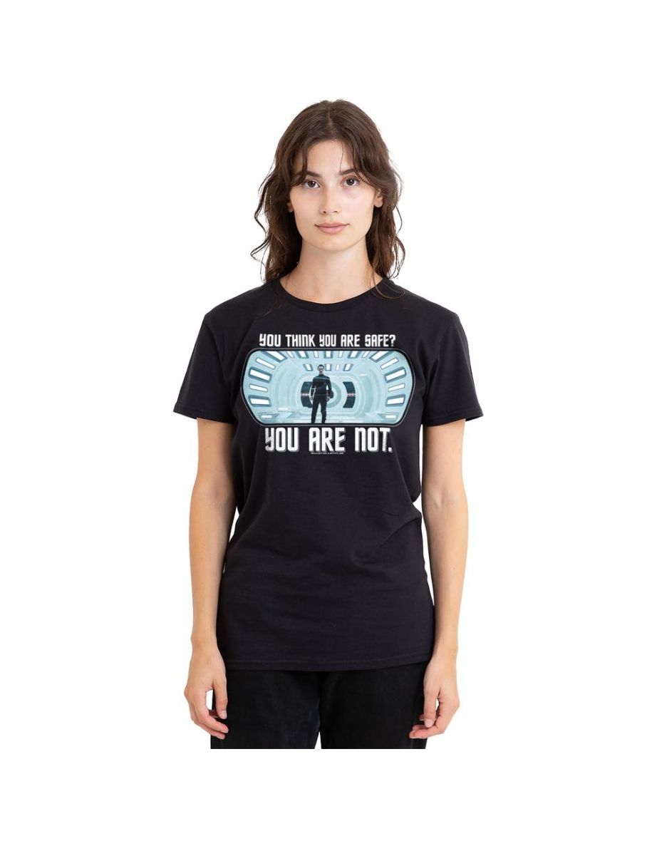 Star Trek: Into Darkness Unisex Adult Not Safe T-Shirt - Black