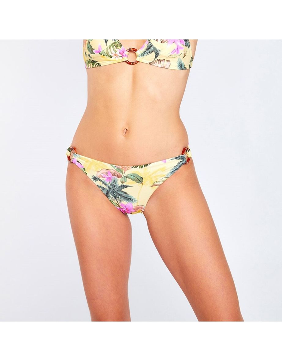 Vaiva Limetropic Bikini Bottoms in Floral Print - 1
