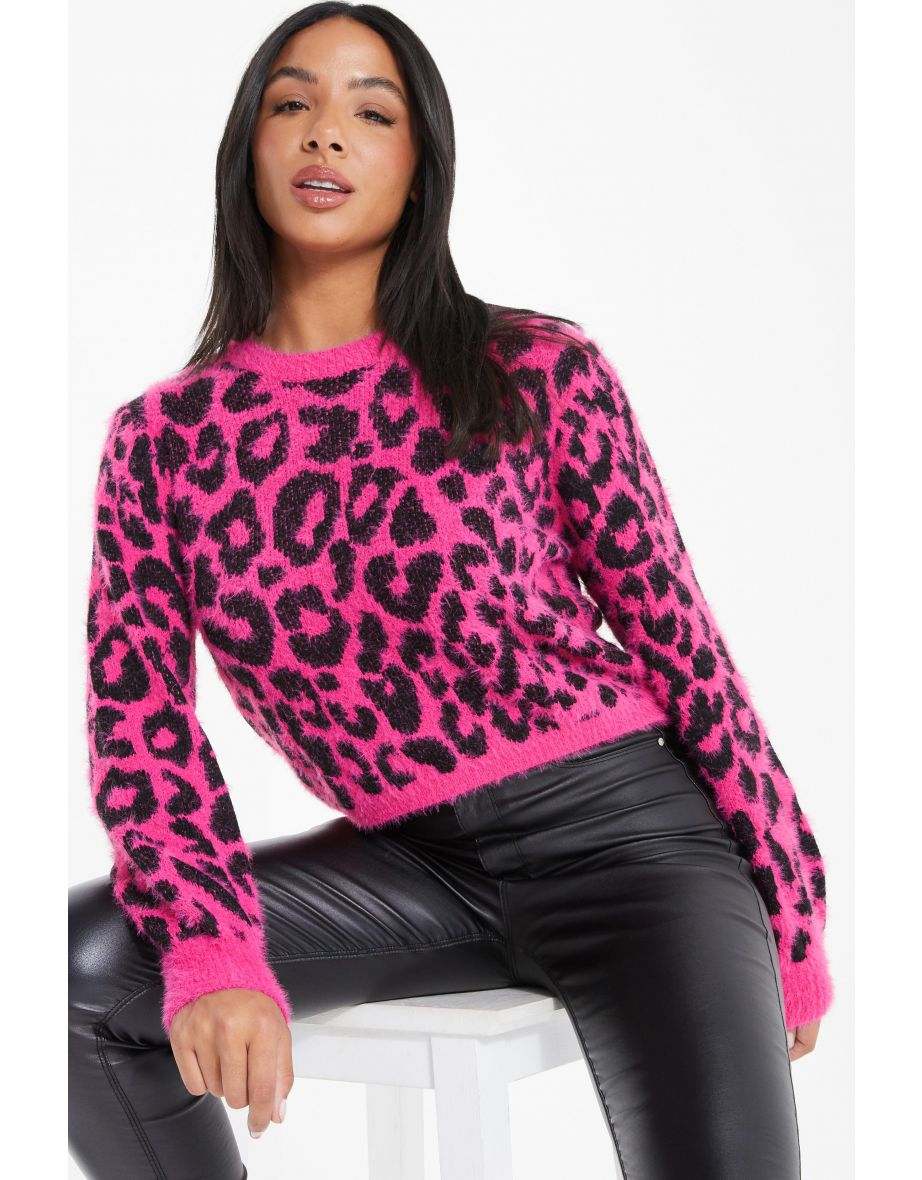 Quiz leopard deals print jumper