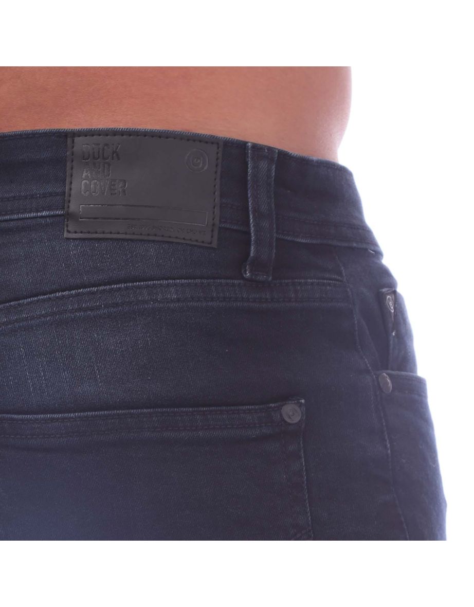 Men's Duck and Cover Maylead Slim Fitted Jeans in Blue - 2