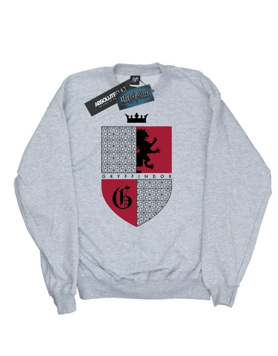 Harry Potter Boys Gryffindor Shield Sweatshirt - Sports Grey - 3
