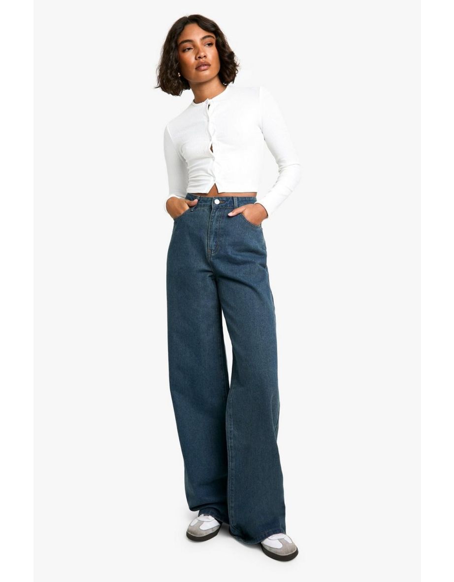 Tall 38 Inch Basic Wide Leg Jean