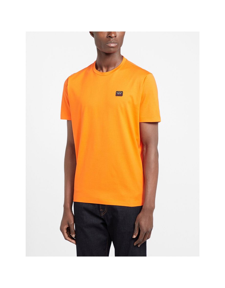 orange paul and shark t shirt