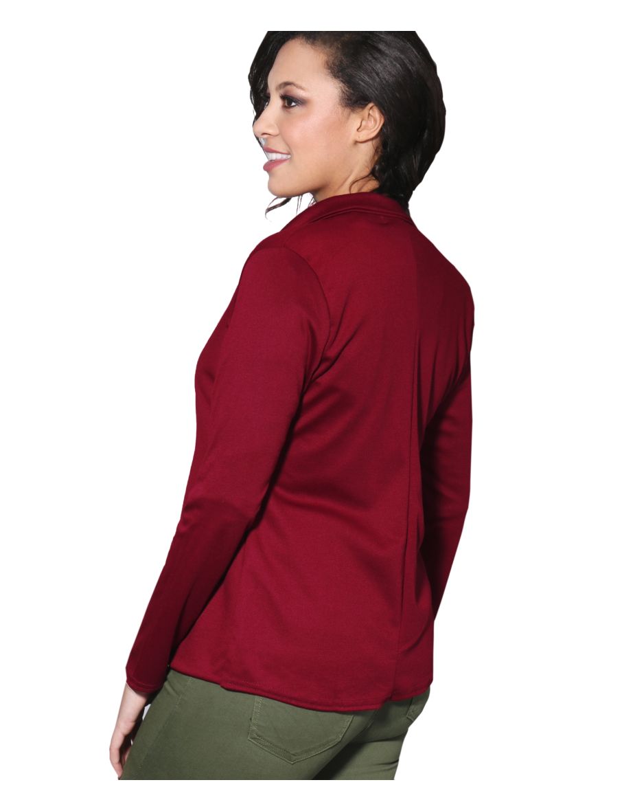 Tailored One Button Work Blazer - 2