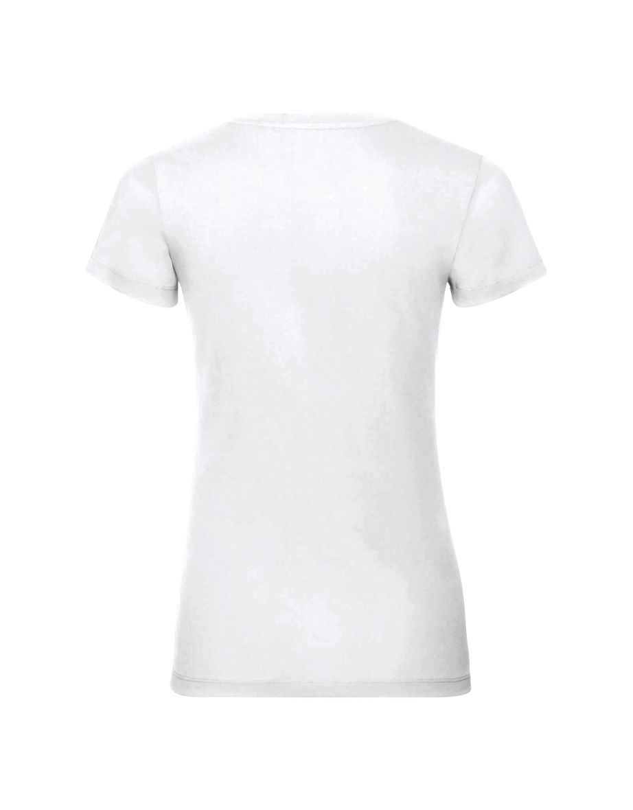 Russell Womens/Ladies Organic Short-Sleeved T-Shirt - White - 1