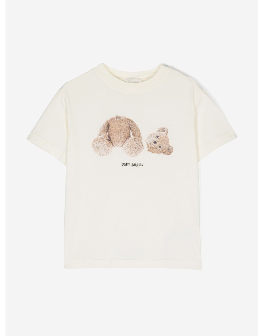 Kids Bear T-Shirt in Ivory