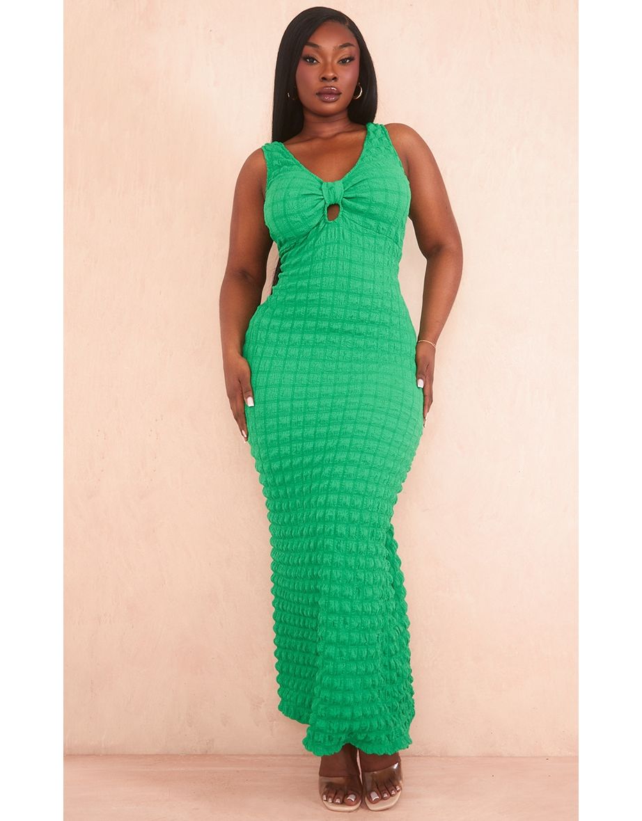 Maxi dress knot front best sale