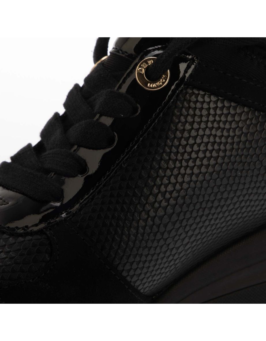 Women's Dune Eilisia Trainers in Black - 7