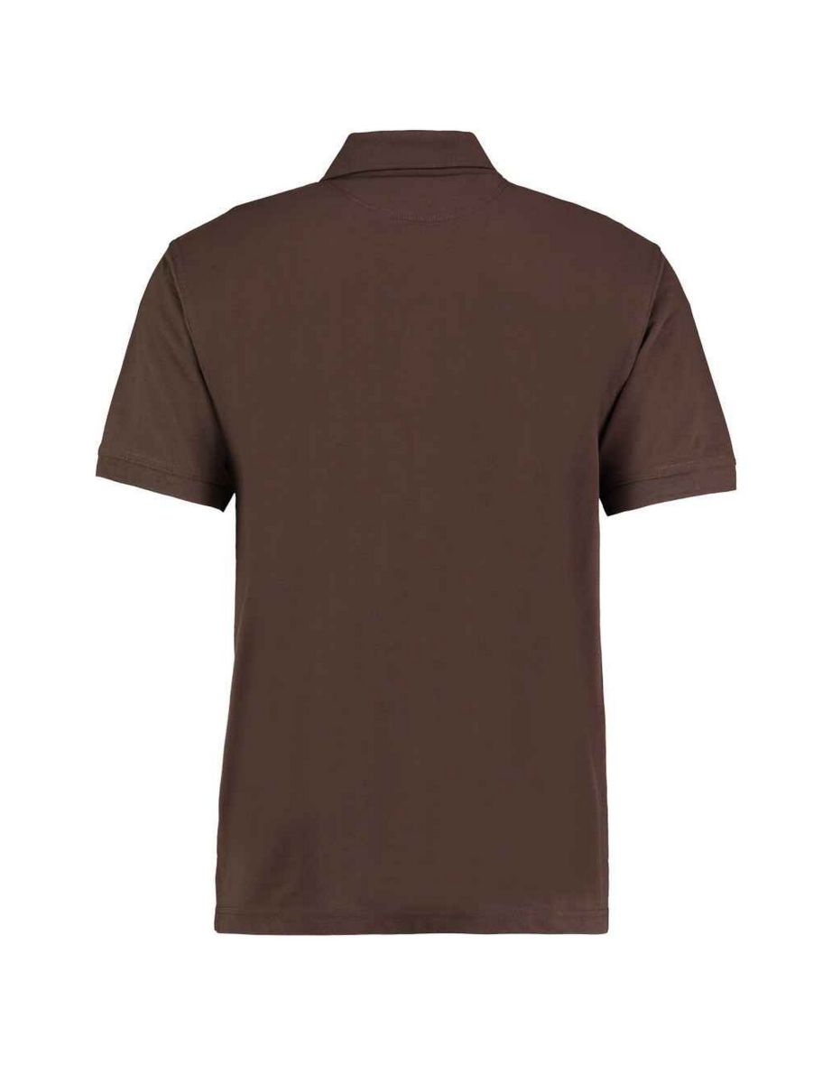 Kustom Kit Mens Klassic Piqué Polo Shirt - Chocolate - 1