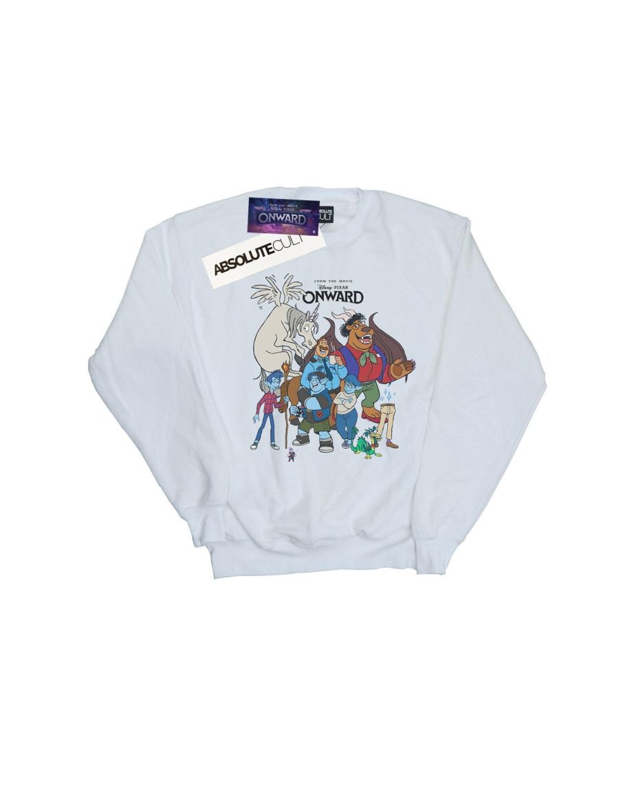 Disney Boys Onward Character Collage Sweatshirt - White