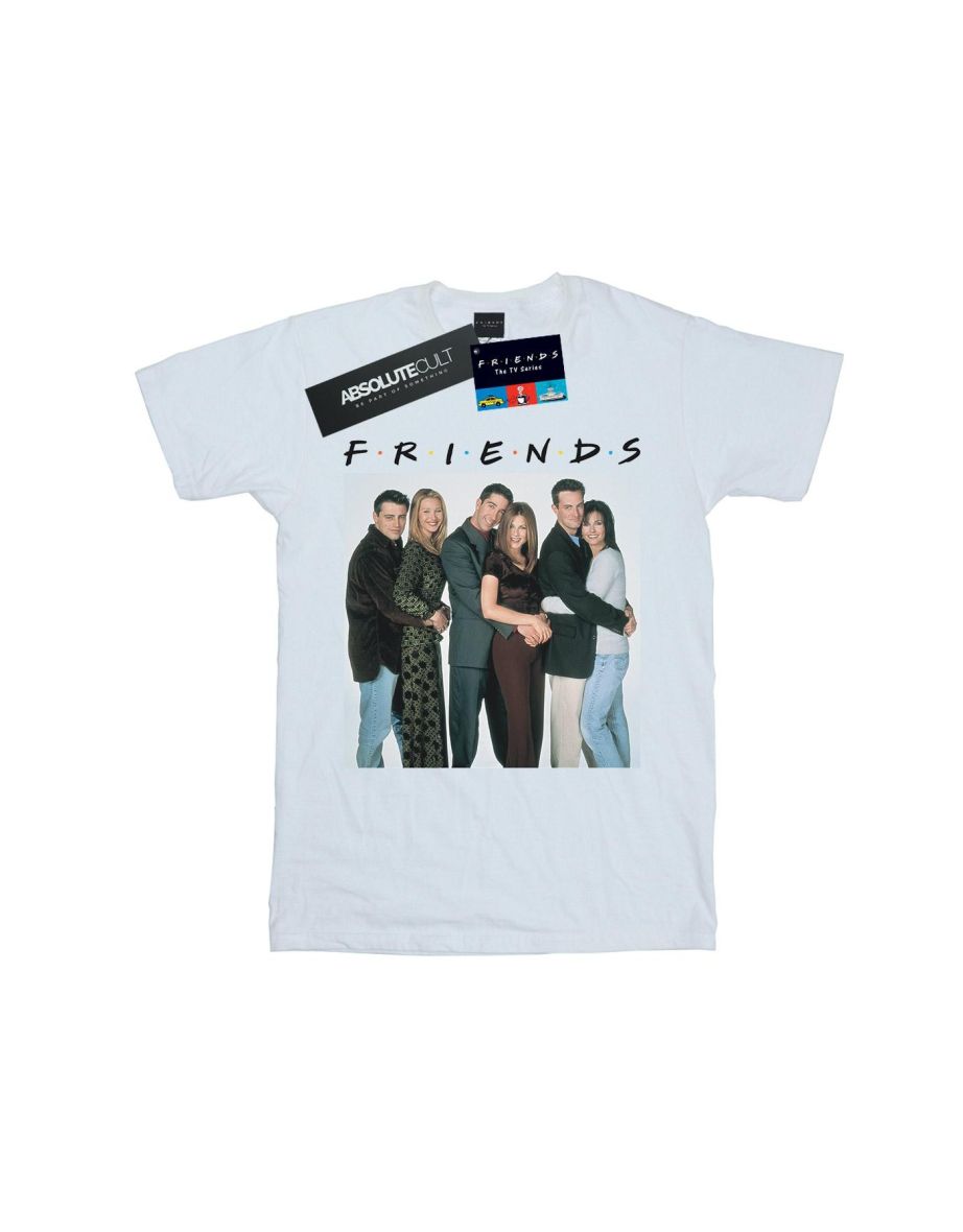 Friends Boys Group Photo Hugs T-Shirt - White