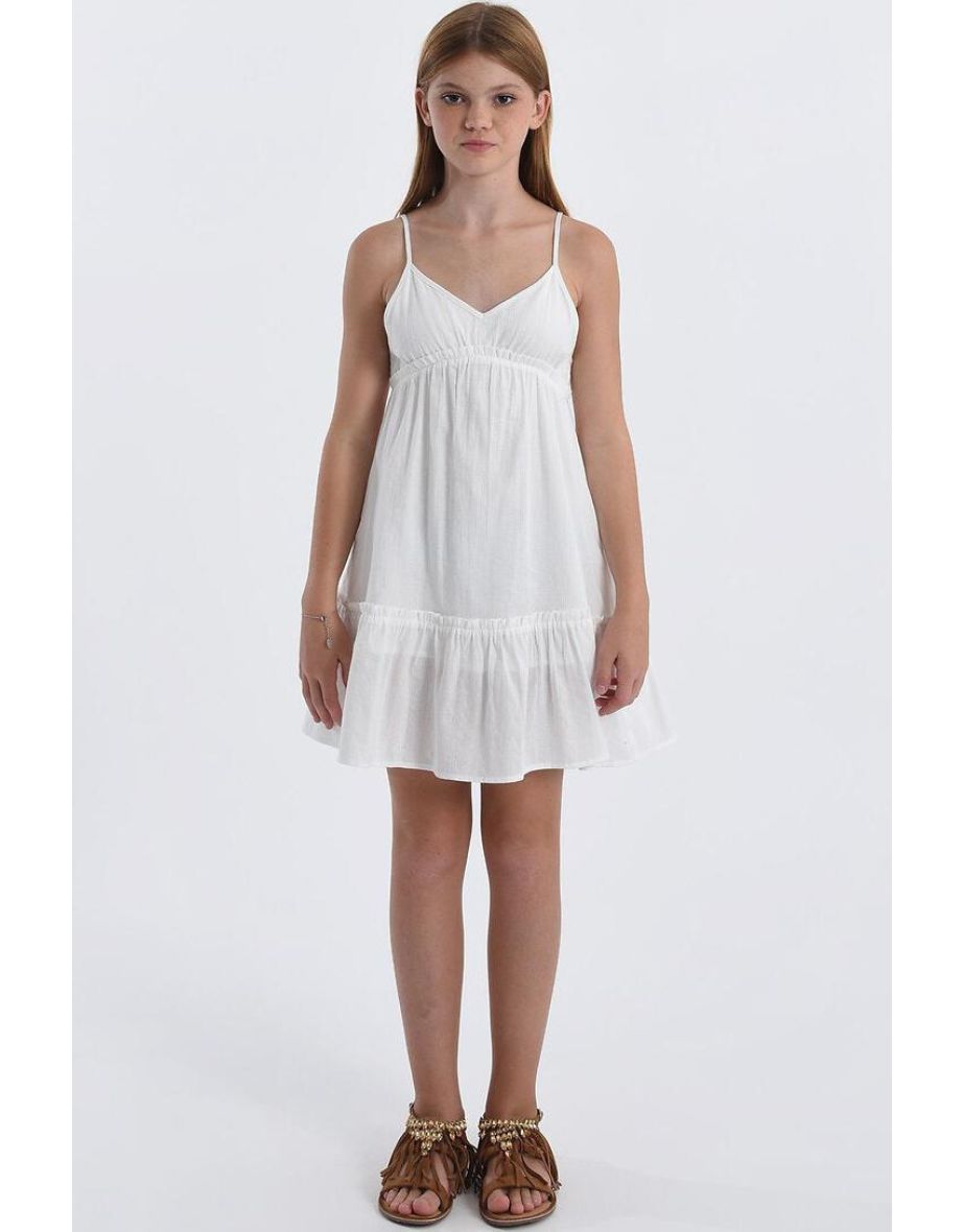 Tiered Cotton Cami Dress