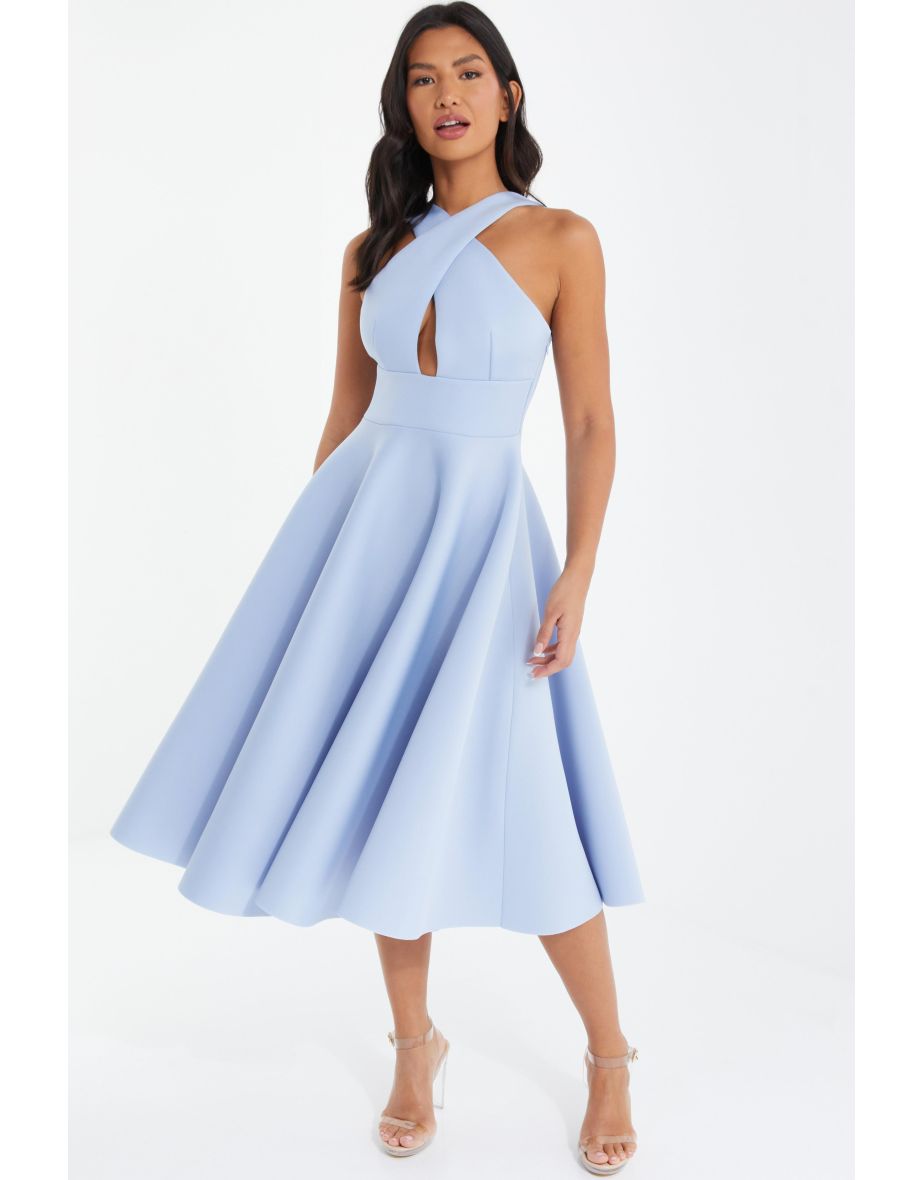 Quiz baby blue dress hotsell