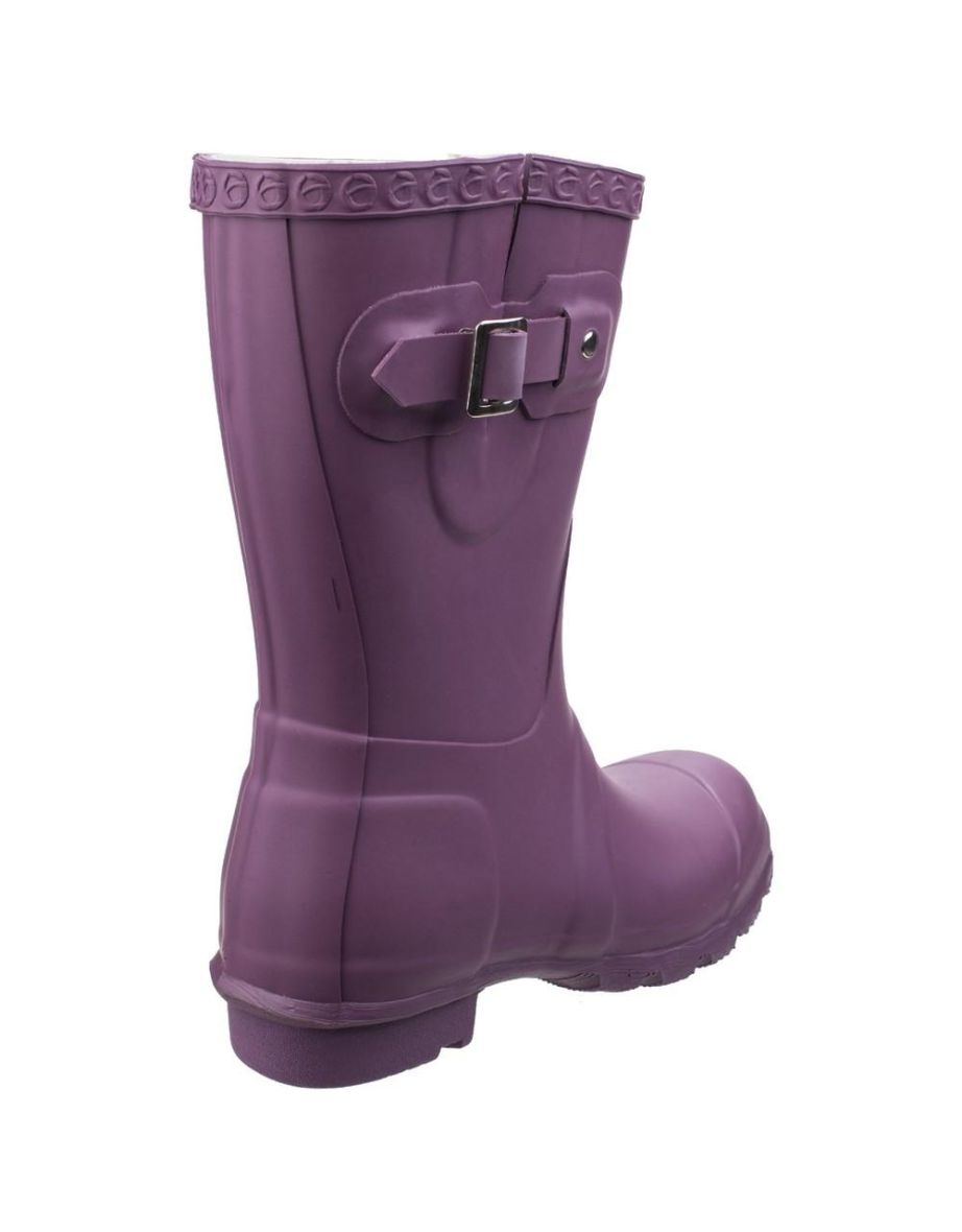 Cotswold Womens/Ladies Windsor Short Waterproof Pull On Wellington Boots - Purple - 3