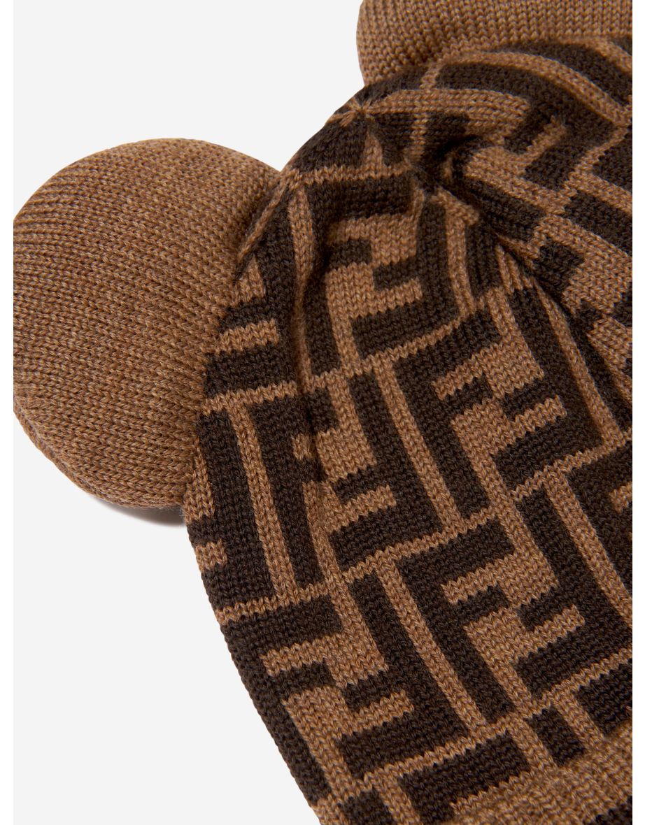 Baby Wool Beanie Hat With Ears - 3