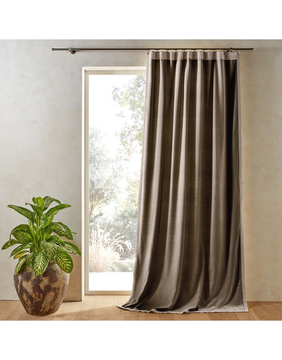 Venita Cotton Velvet and Linen Curtain