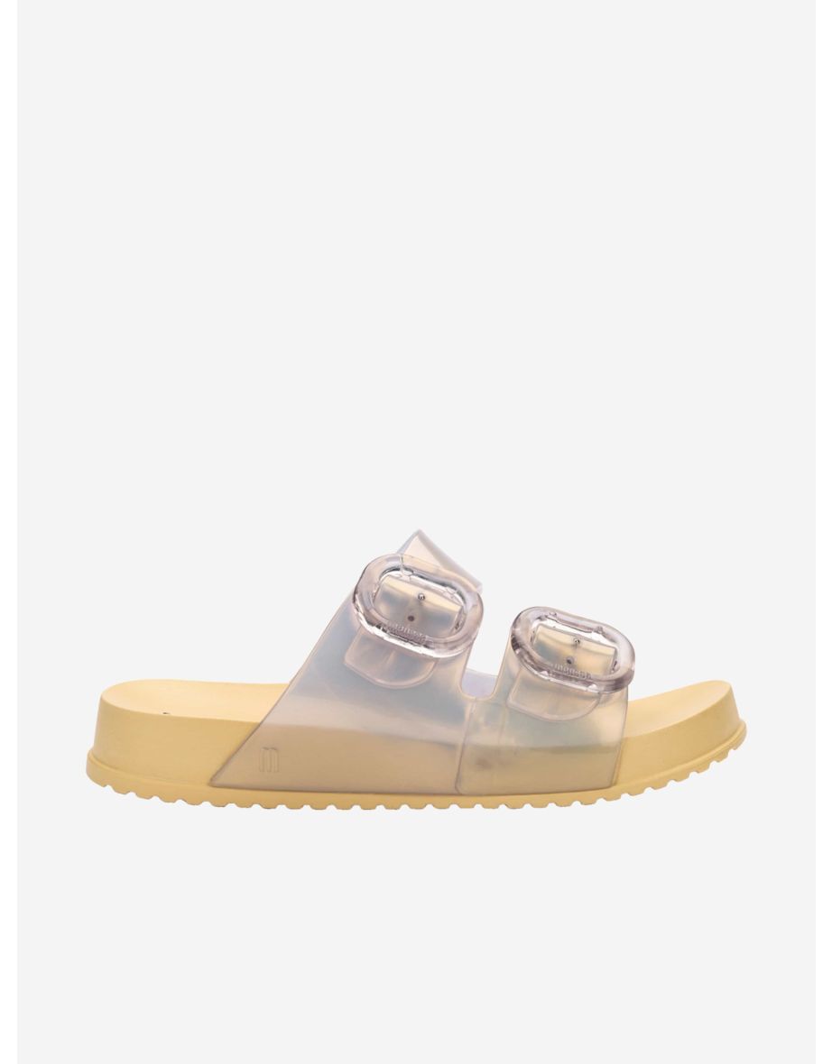 Girls Cozy Slide Sandals in Gold