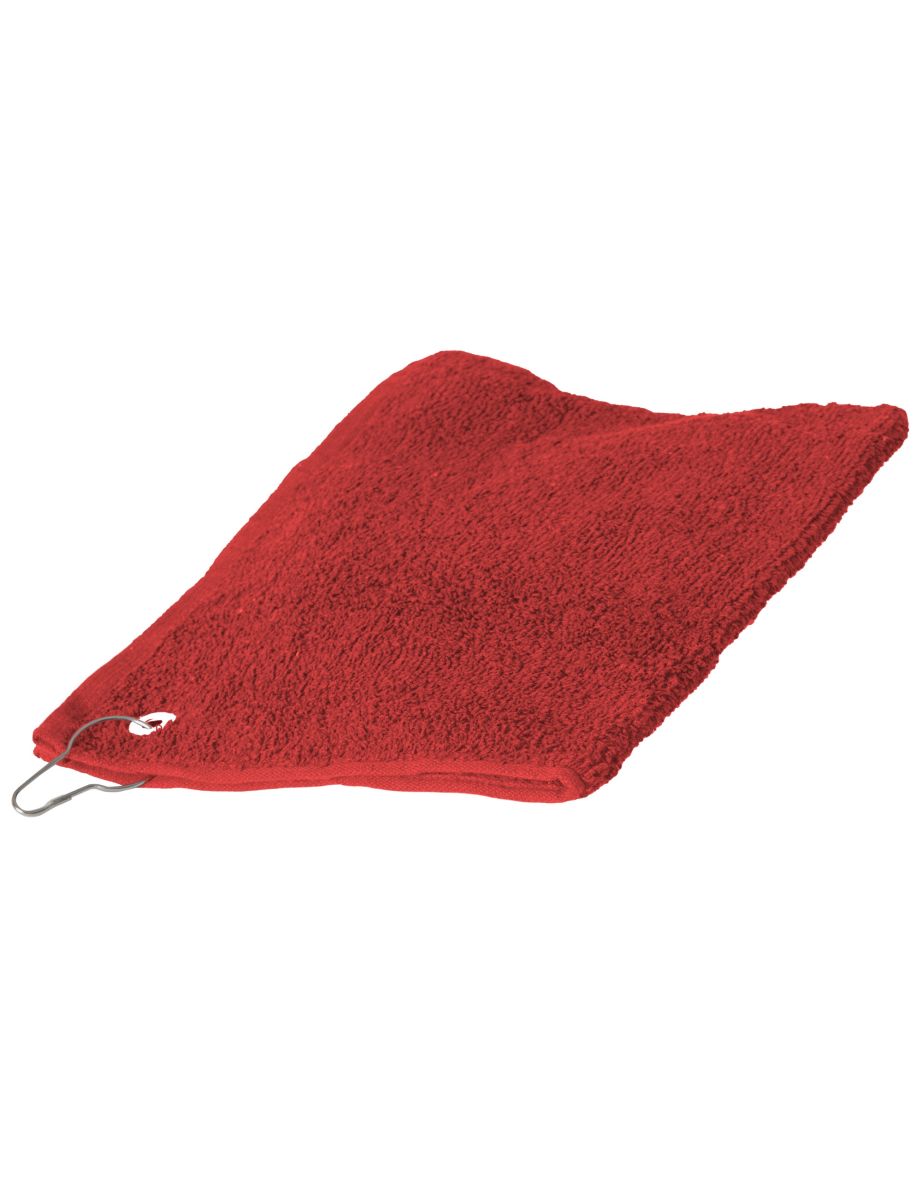 Towel City Luxury Range 550 GSM - Sports Golf Towel (30 X 50 CM) - Red