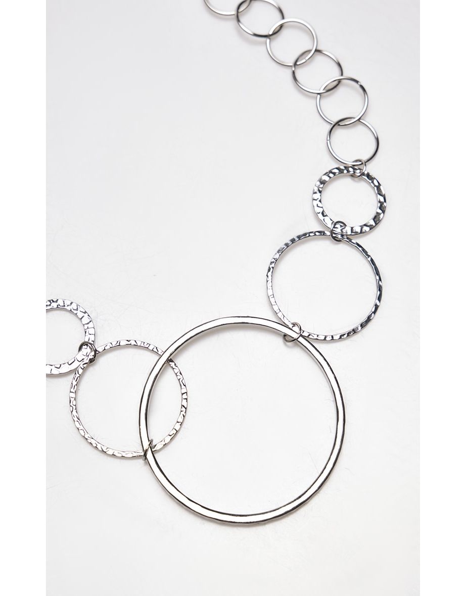Silver Abstract Circle Belly Chain - 2
