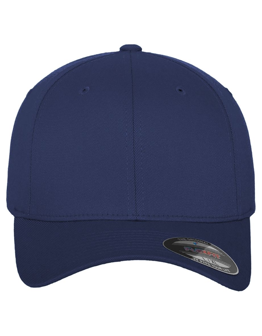 Yupoong Mens Flexfit Fitted Baseball Cap - Navy - 2