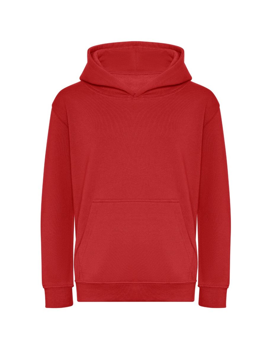 Awdis Childrens/Kids Organic Hoodie - Fire Red