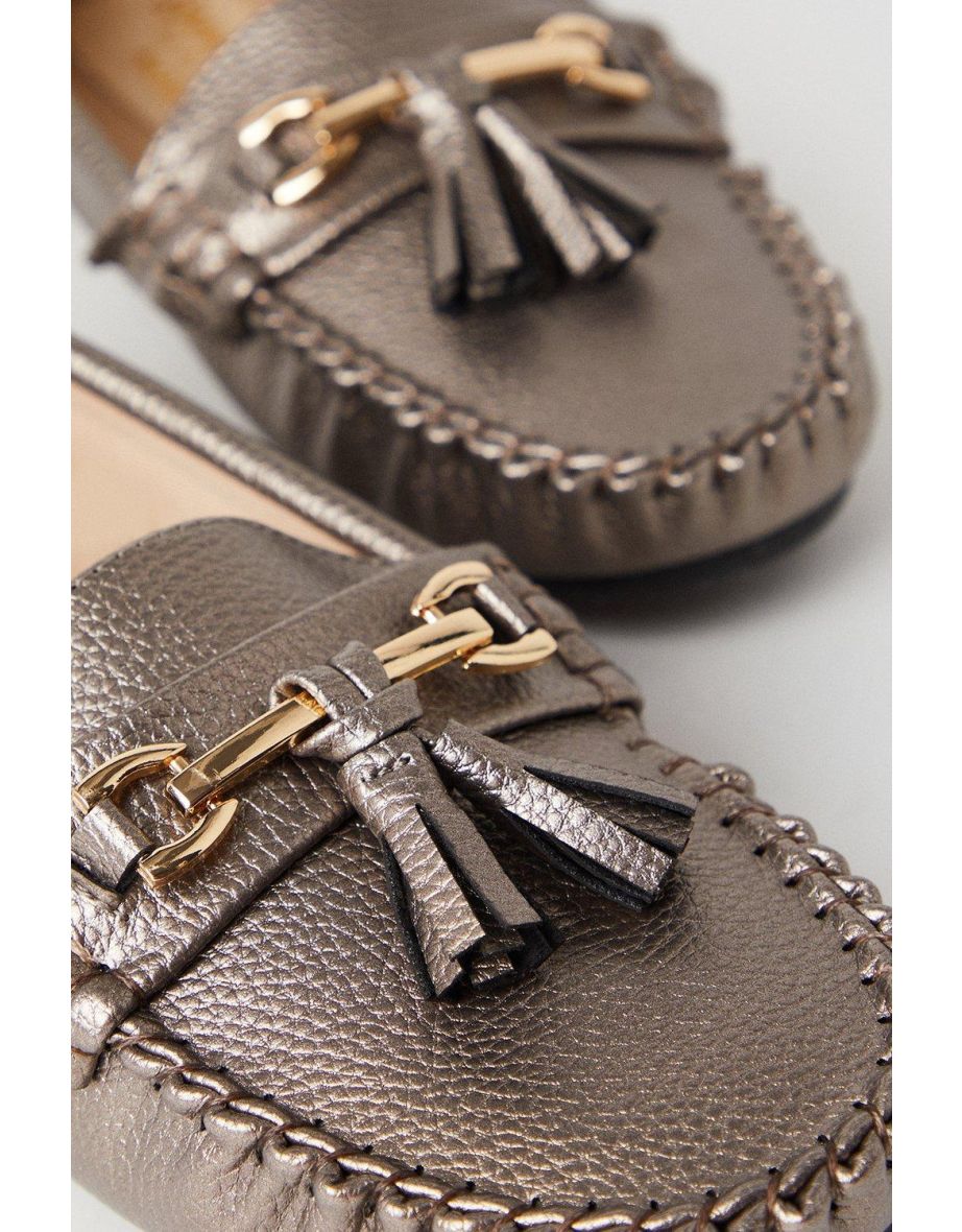 Good For The Sole: Nyla Wide Fit Comfort Tassel Detail Loafers - 3