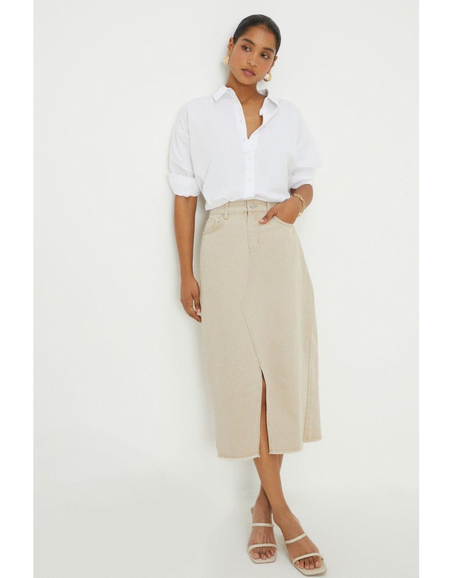 Khaki skirt dorothy on sale perkins