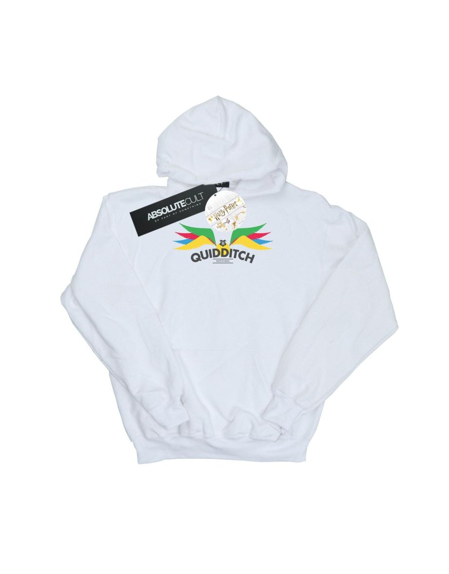 Harry Potter Mens Snitch Wings Pastels Hoodie - White