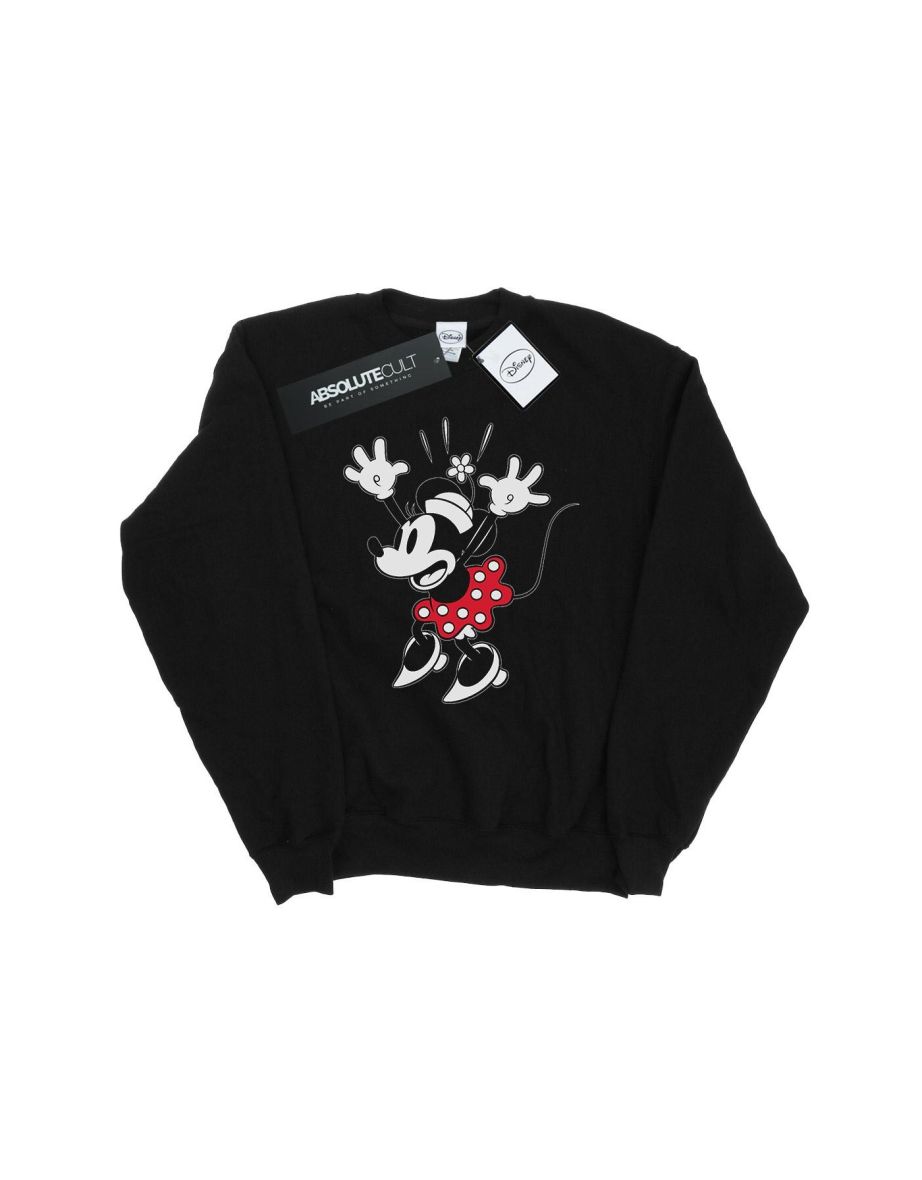 Disney Womens/Ladies Minnie Mouse Surprise Sweatshirt - Black - 1