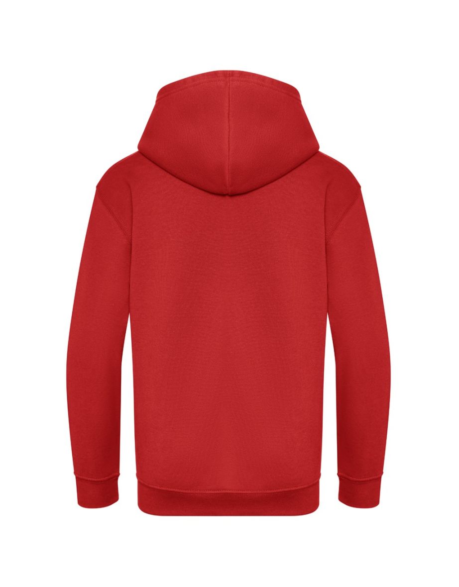 Awdis Childrens/Kids Organic Hoodie - Fire Red - 1
