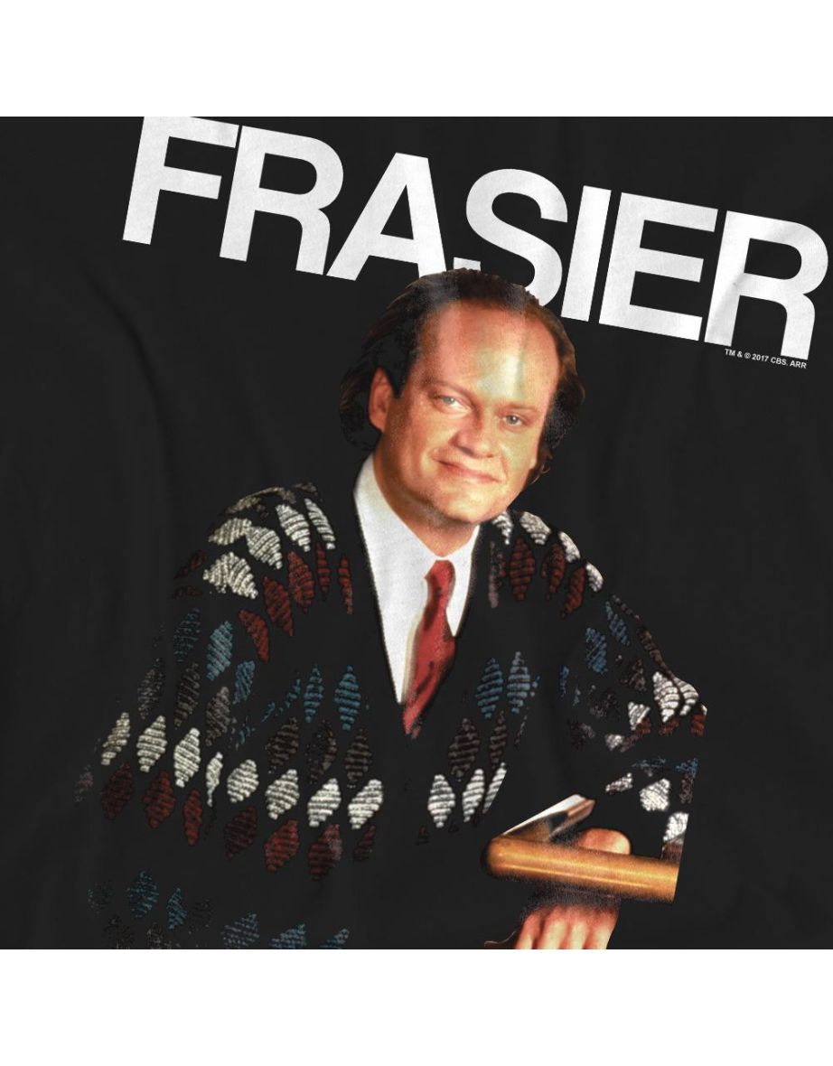 Cheers Unisex Adult Frasier Crane T-Shirt - Black - 3