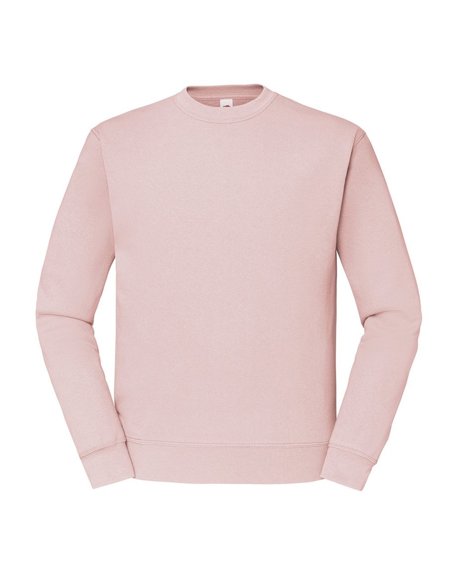 Fruit Of The Loom Mens Classic Drop Shoulder Sweatshirt - Powder Rose