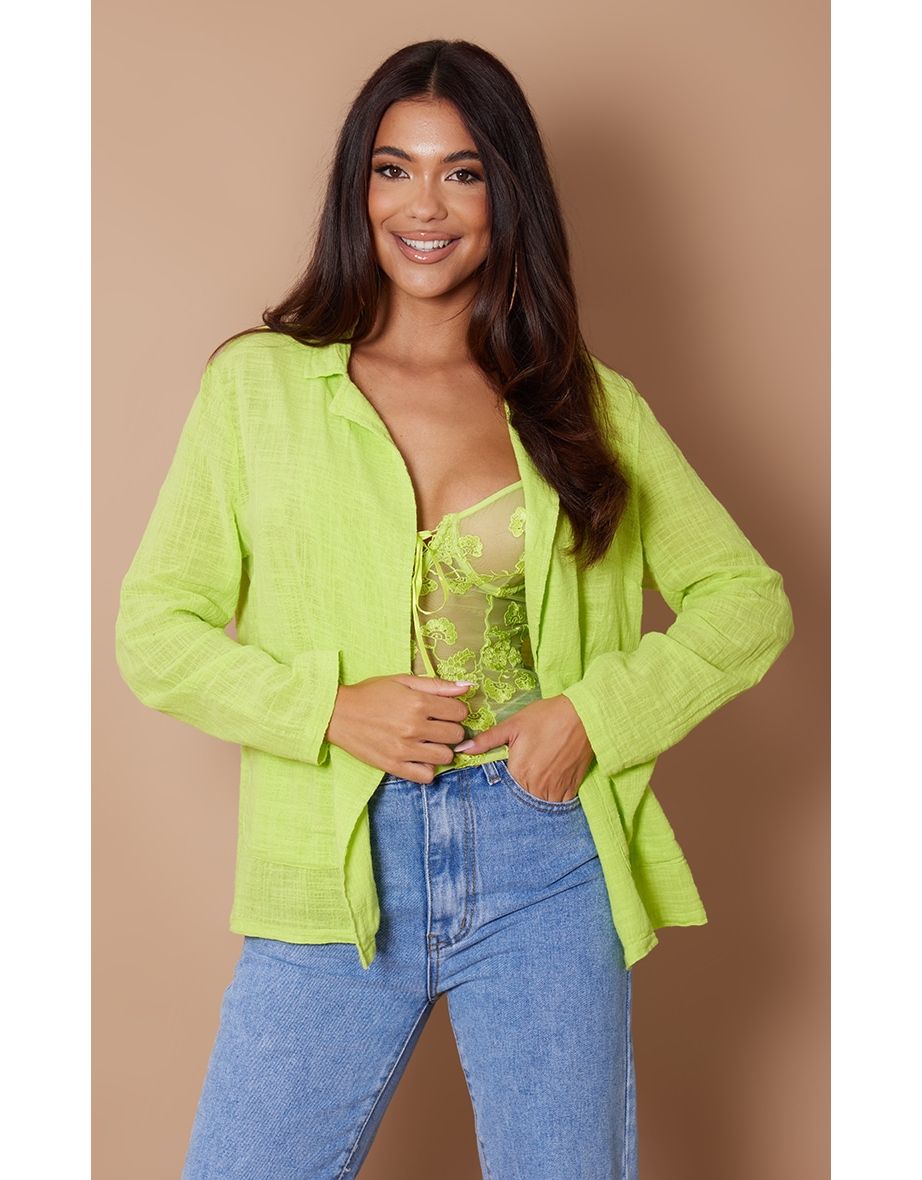 Green cotton blazer hotsell