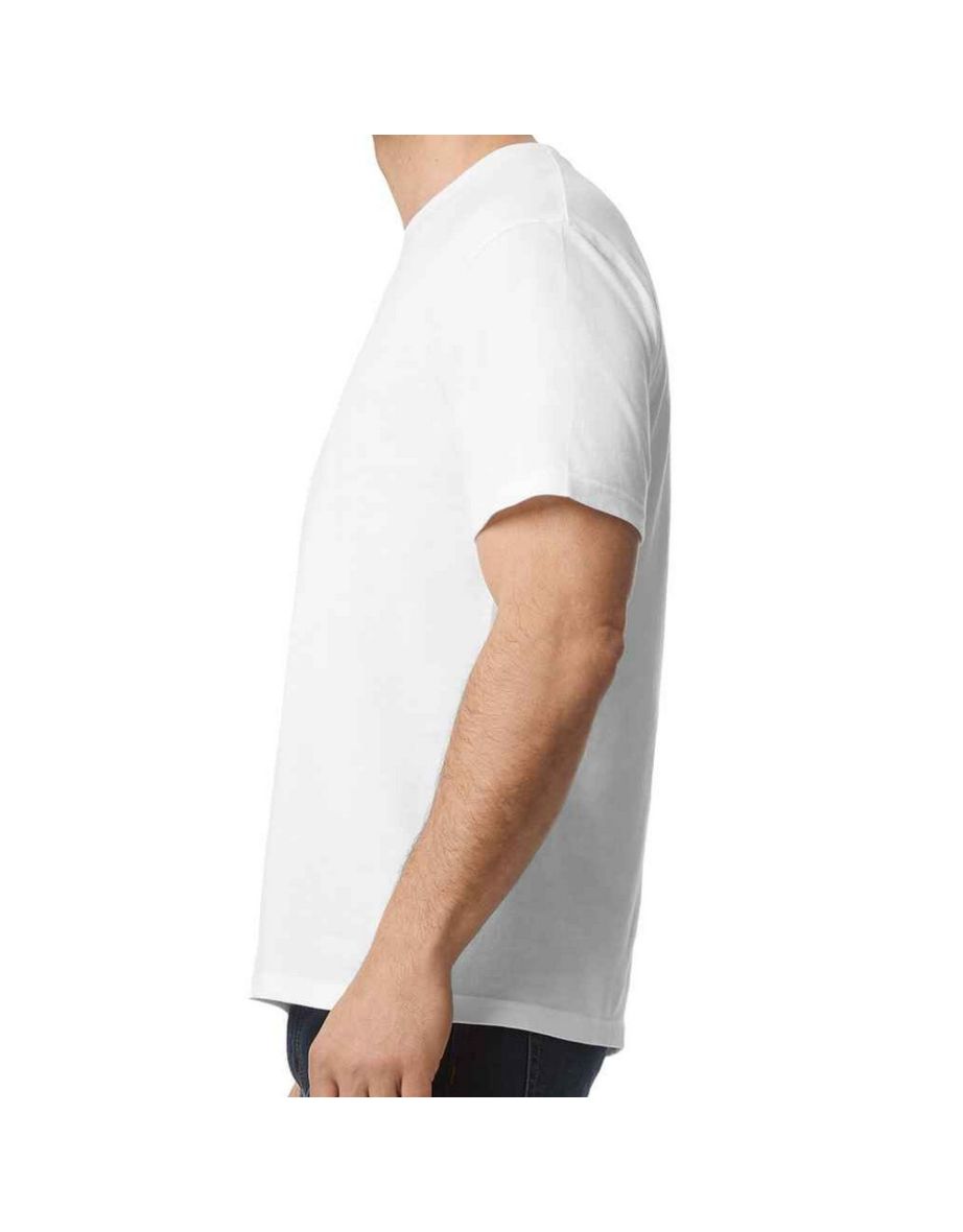 Gildan Mens Plain Cotton Lightweight T-Shirt - White - 2