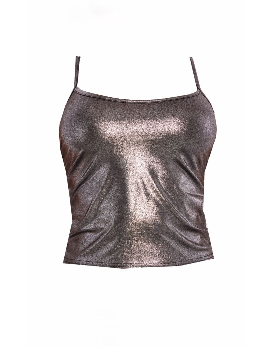 Shape Silver Metallic Cami Top - 4