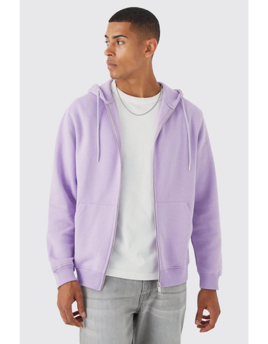 Shop Core Zip Through Hoodie lilac Online in Bahrain VogaCloset
