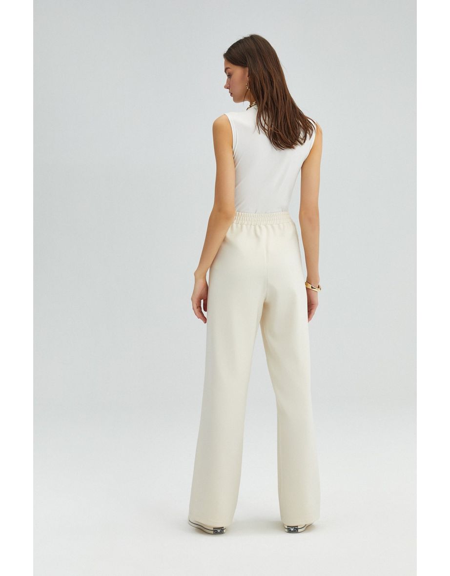 RIBBED CREPE TROUSERS - 4