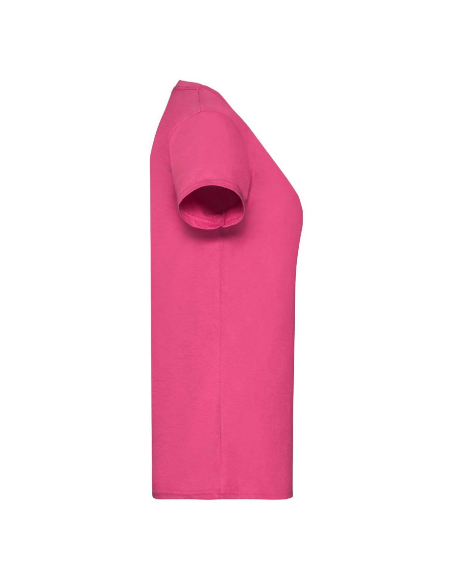Fruit Of The Loom Ladies/Womens Lady-Fit Valueweight Short Sleeve T-Shirt (Pack Of 5) - Fuchsia - 2
