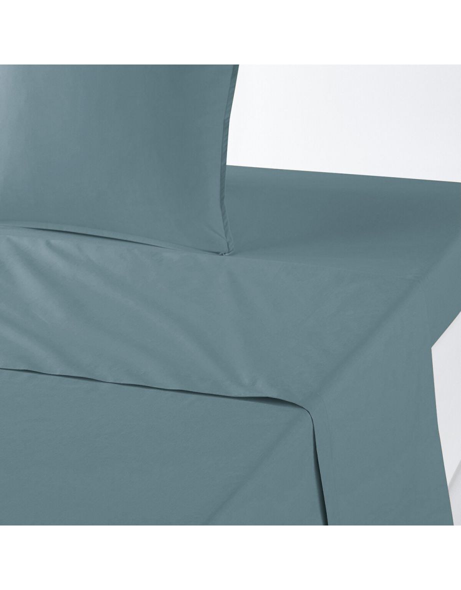 Plain Organic 100% Cotton Percale 200 Thread Count Flat Sheet